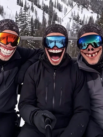 Funny Printed Ski Mask with Face Protection