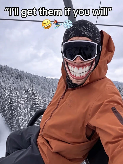 Funny Printed Ski Mask with Face Protection
