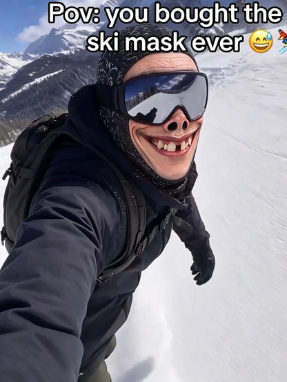 Funny Printed Ski Mask with Face Protection