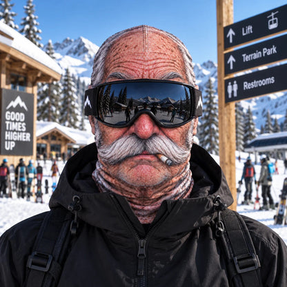 Funny Printed Ski Mask with Face Protection